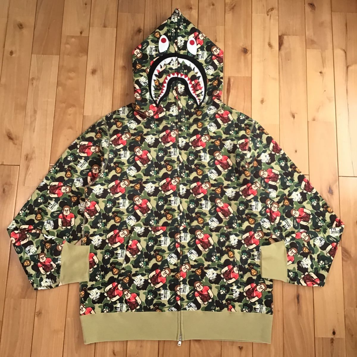 Bape  エイプ　シャークパーカー　abcカモ　サイズS