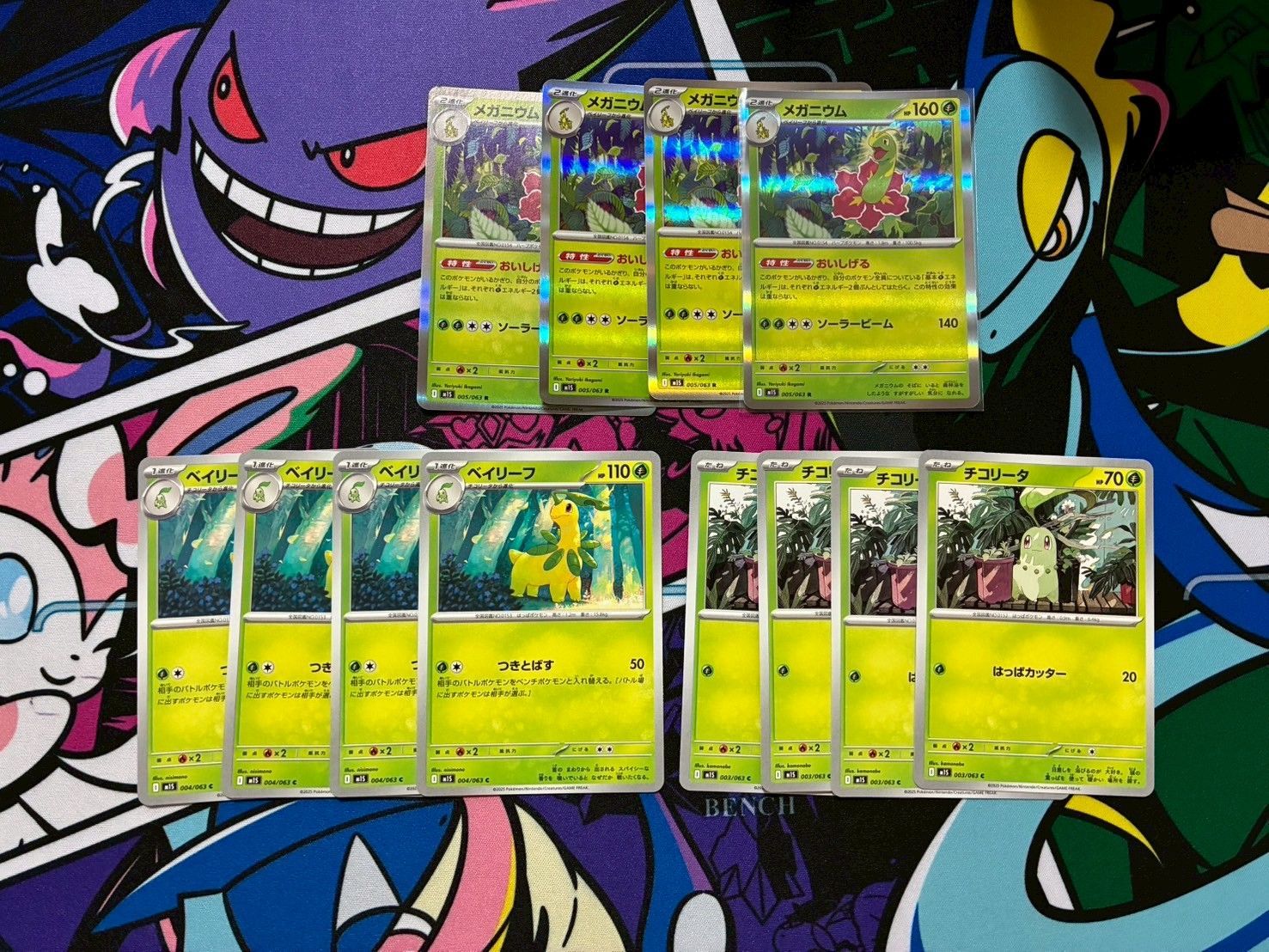 ポケモンカード メガニウム ベイリーフ チコリータ セット 3枚×3セット ポケモンカード メガニウム R ベイリーフ