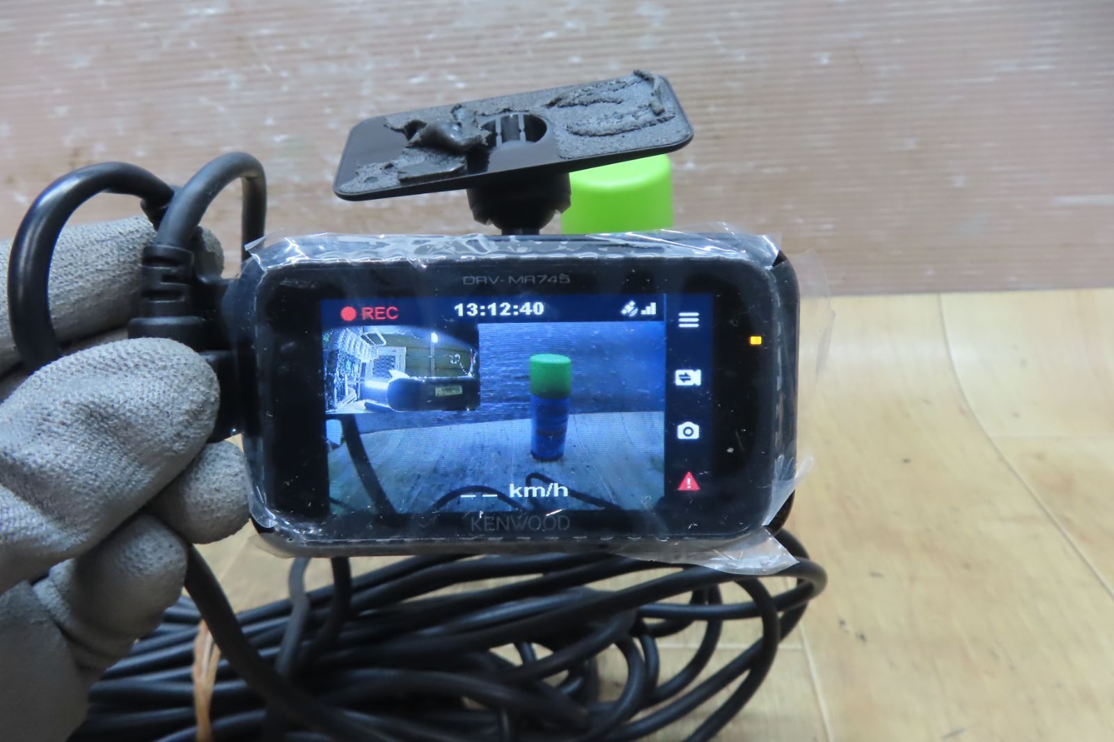 2019年製 動作保証付 F4337|ケンウッド DRV-MR745 前後2カメラ|フロント|リア|ドライブレコーダー|ドラレコ 16GB|SDカード付 駐車監視 取扱説明書付