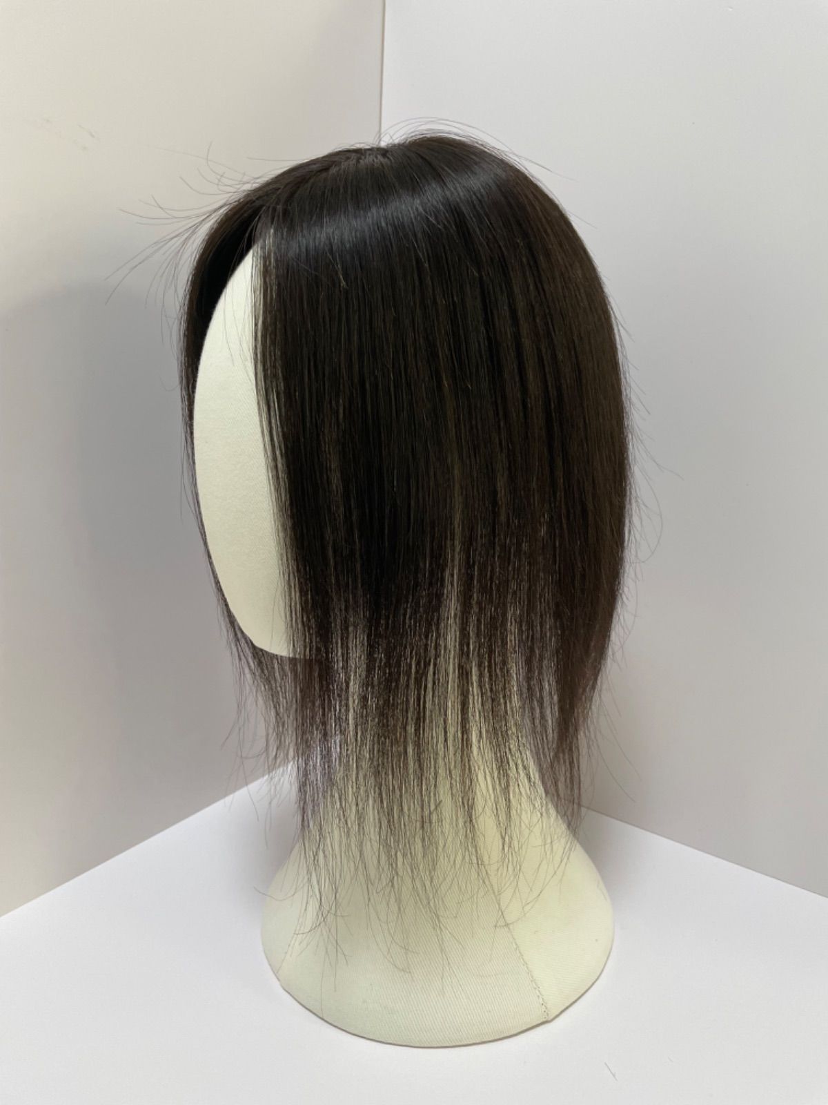 部分ウィッグヘアピース頭頂部ウィッグ前髪ウィッグ総手植え引き抜き製法つむじ隠しボリュームアップI型つむじ