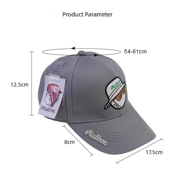 【Malbon Golf】パッカブル プレイヤーズ キャップ ブラック Malbon Golf Cap - Fishing Buckets Rope Hat - Black AW24