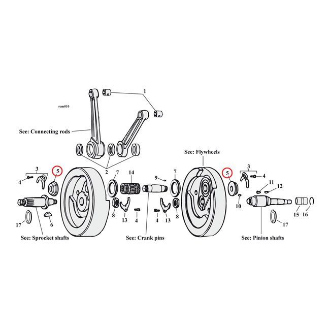 JIMS crankpin nut set | 978252