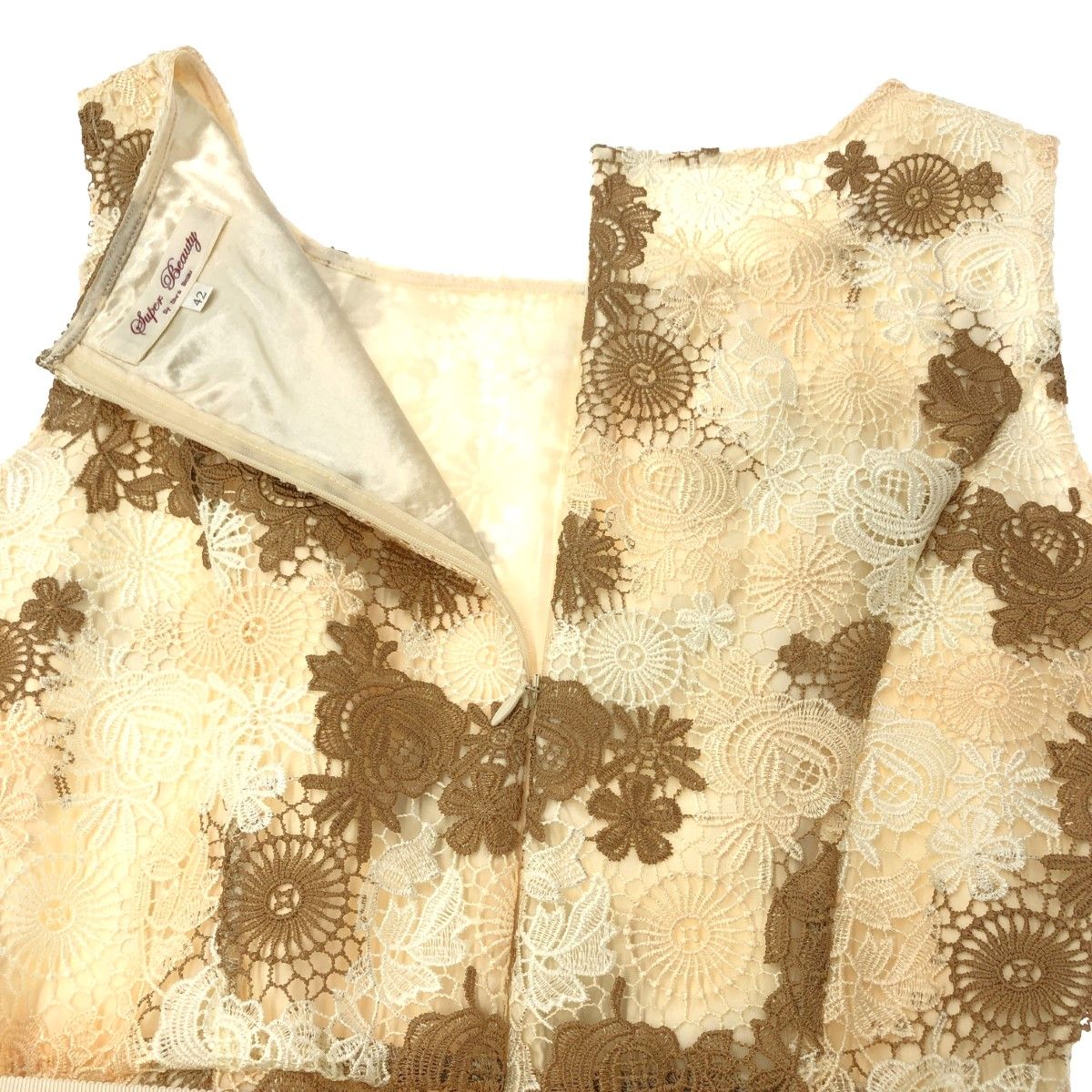 M'S GRACY 襟レース ワンピース 40 M'S GRACY 襟レース ワンピース 40