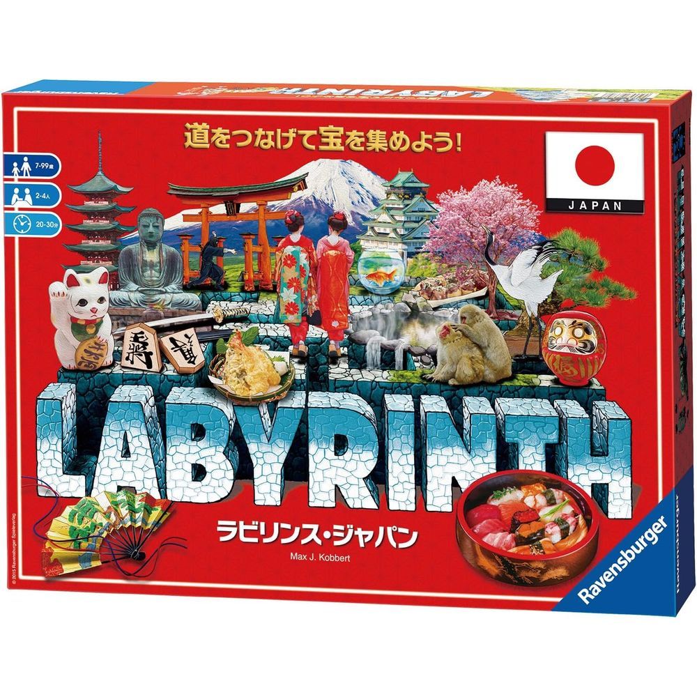 ラベンスバーガー ラビリンス・ジャパン ボードゲーム 82496 0 マルチカラー 7歳以上 パーティゲーム