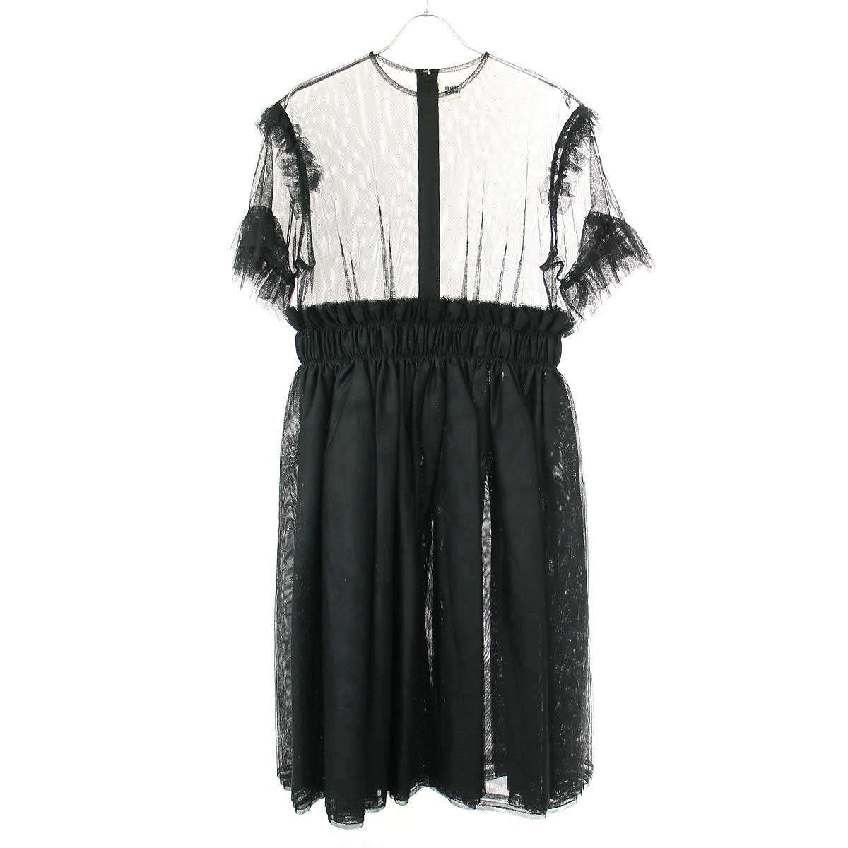 noir kei ninomiya ノワール ケイ ニノミヤ 17AW チュールフリルドレス