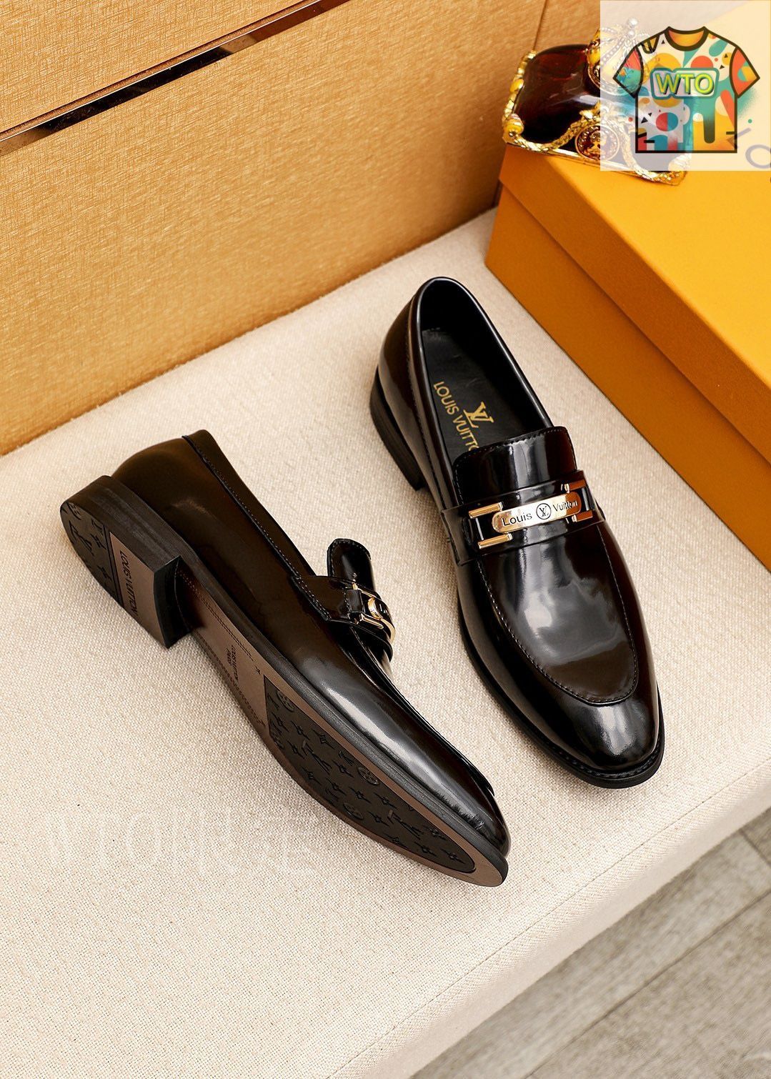 情熱福ちゃん☆ 限定品 新品未使用 ルイヴィトン レザー デッキシューズ louis-vuitton--