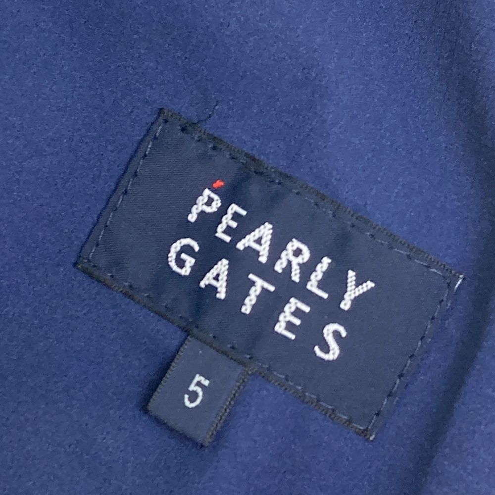 パーリーゲイツ　ニット切替　ゴルフウェア　ネイビー　5サイズ パーリーゲイツ ニット切替 ゴルフウェア ネイビー 5サイズ