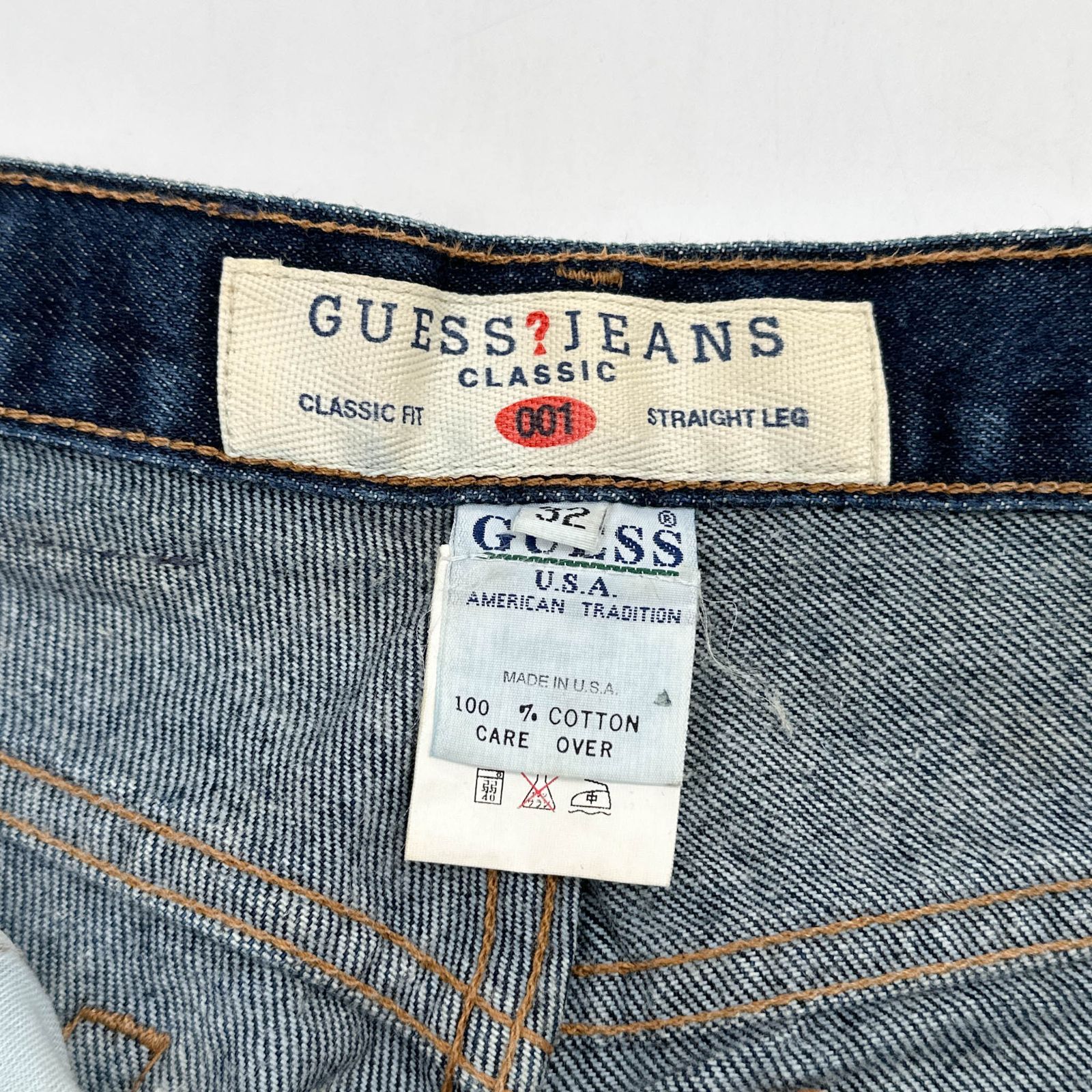 USA製 90s ヴィンテージ GUESS JEANS CLASSIC FIT 001 ストレート 
