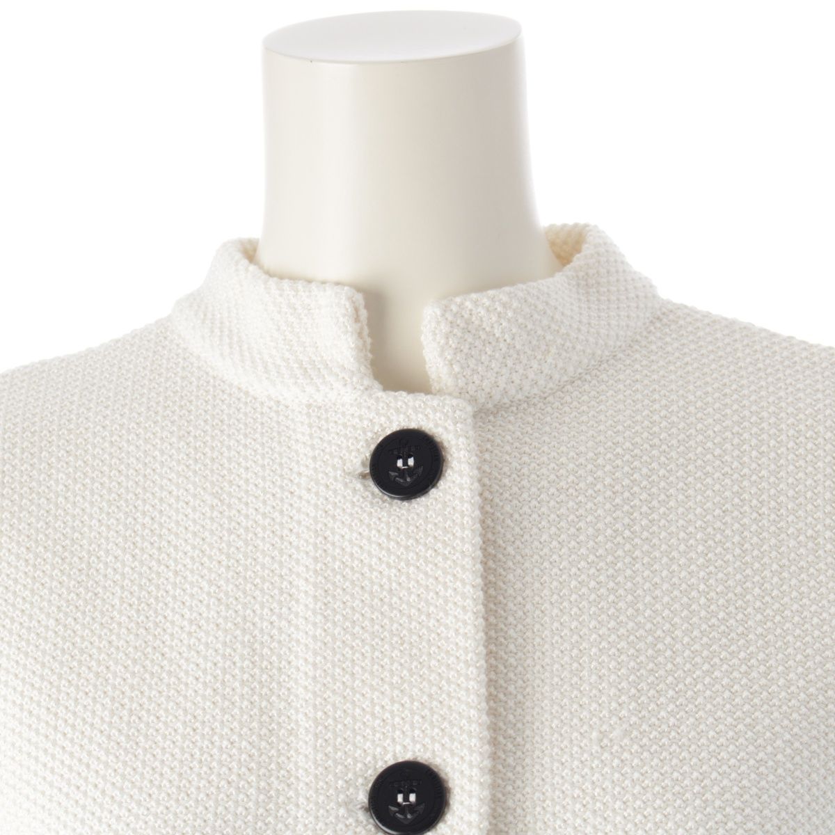 ディオール 24年 コットンシルク ニット ジャケット ロゴ 半袖 碇  