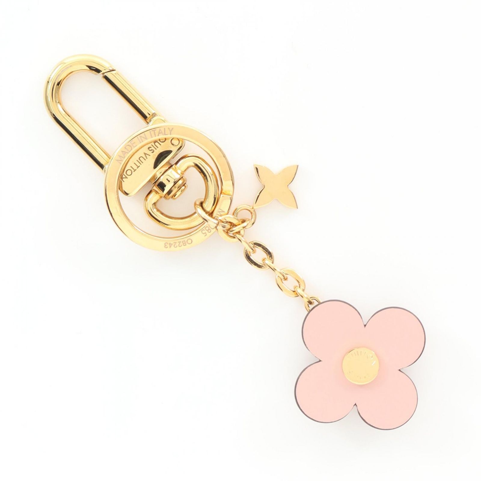 鑑定済】ルイヴィトン ポルトクレ ブルーミング フラワーBB キーリング