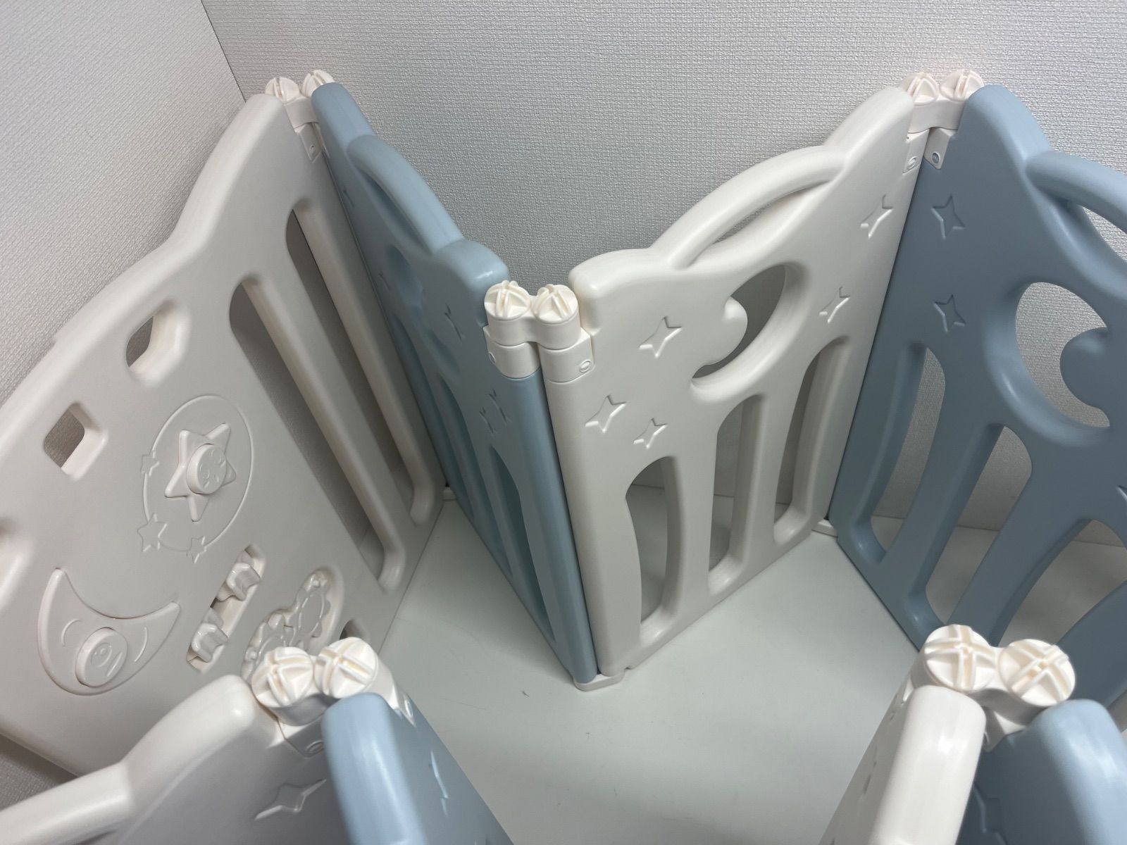 ベビーアイランドDX 16枚 ホワイト ベビーサークル ベビーゲート