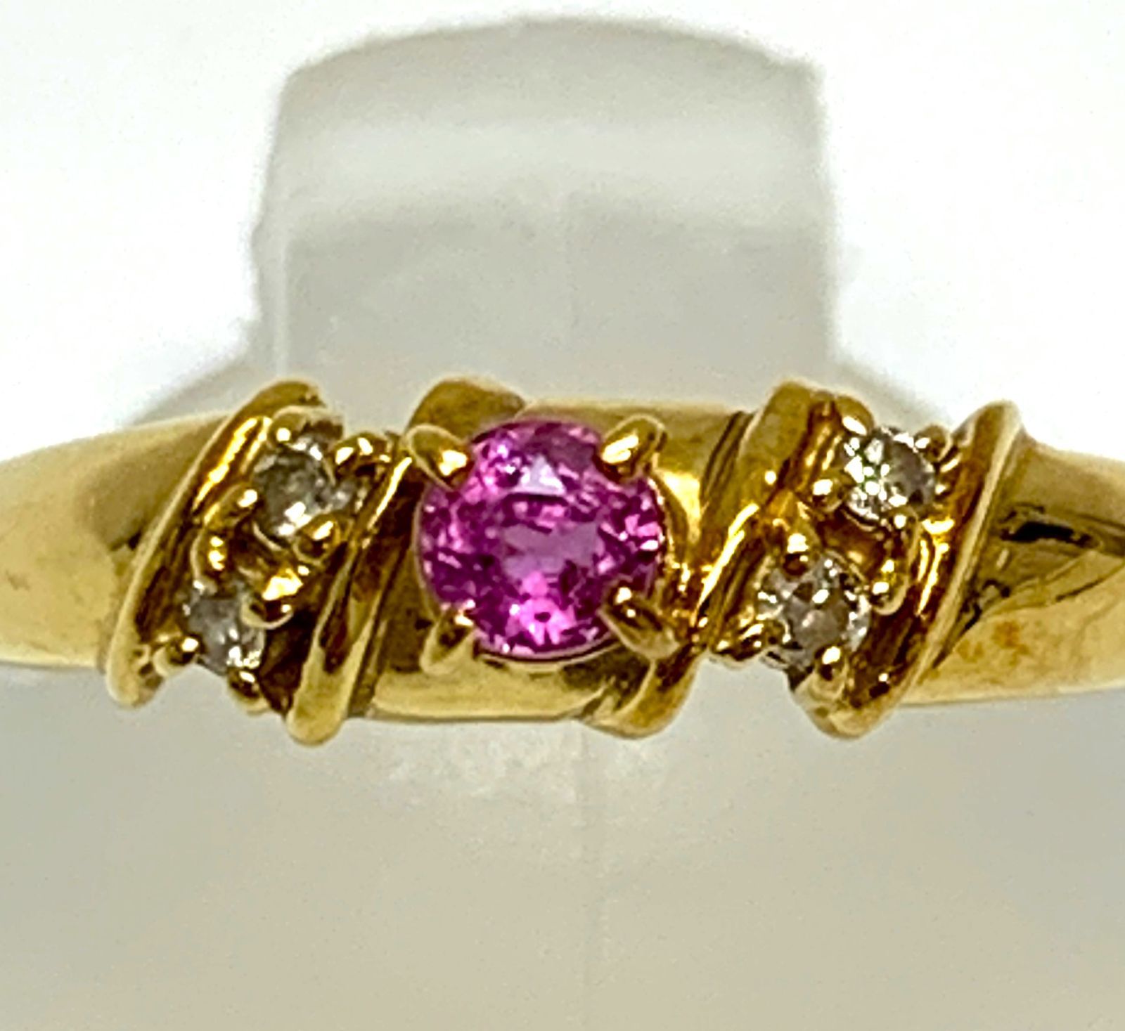 リング K18 18金 ゴールド #10.5 10.5号 2.5g ダイヤ 0.22ct リング K18 18金 ゴールド #10.5 10.5号 2.5g ダイヤ 0.22ct