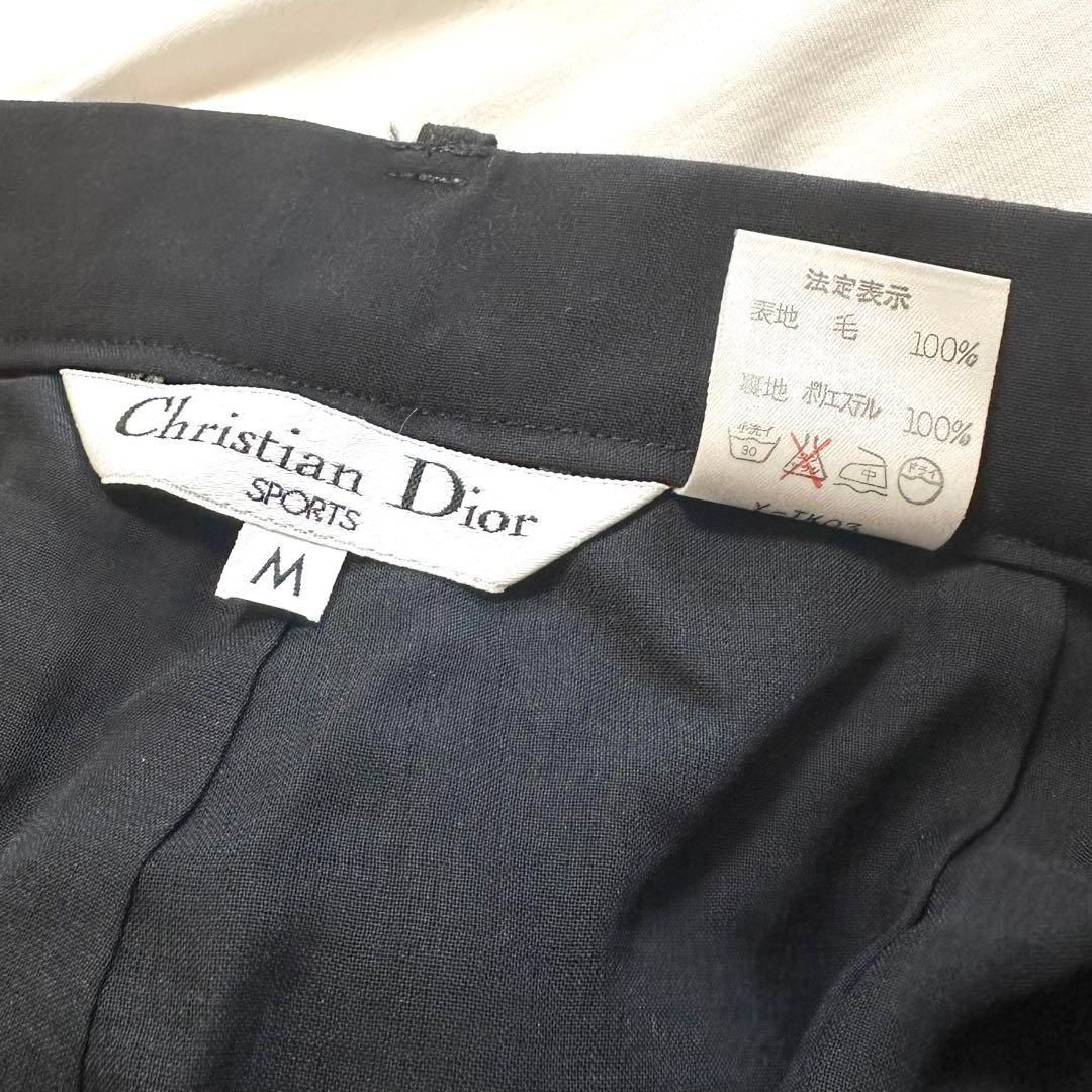 【美品】Christian Dior クリスチャンディオールスポーツ ショートパンツ キュロット 裏地付き ゴルフウェア 紺ネイビー Mサイズ