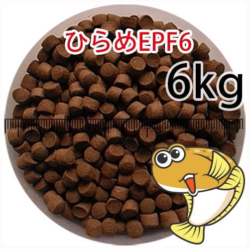 浮上性|日清丸紅飼料ひらめEPF6 6.0mm 6kg小分け品 宅配便 全国発送一律 金魚小屋-希-福岡 3日