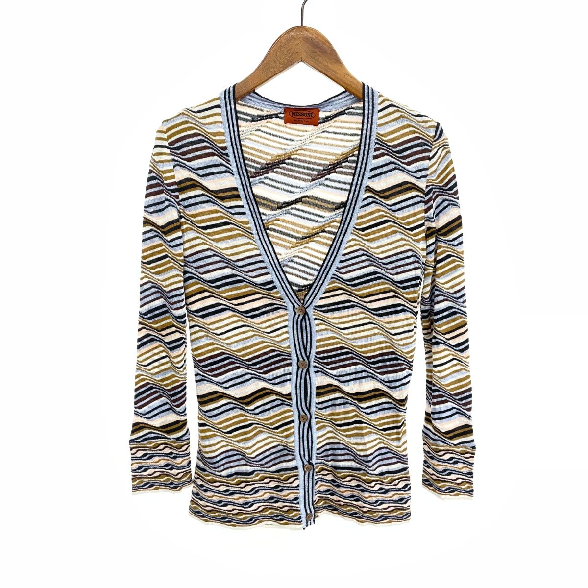 MISSONI ミッソーニ カーディガン サイズ:21 マルチカラー シルク