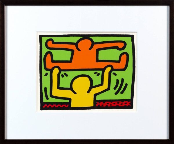 復刻版】 キース・ヘリング 「Retrospect - 16」 注文 版画