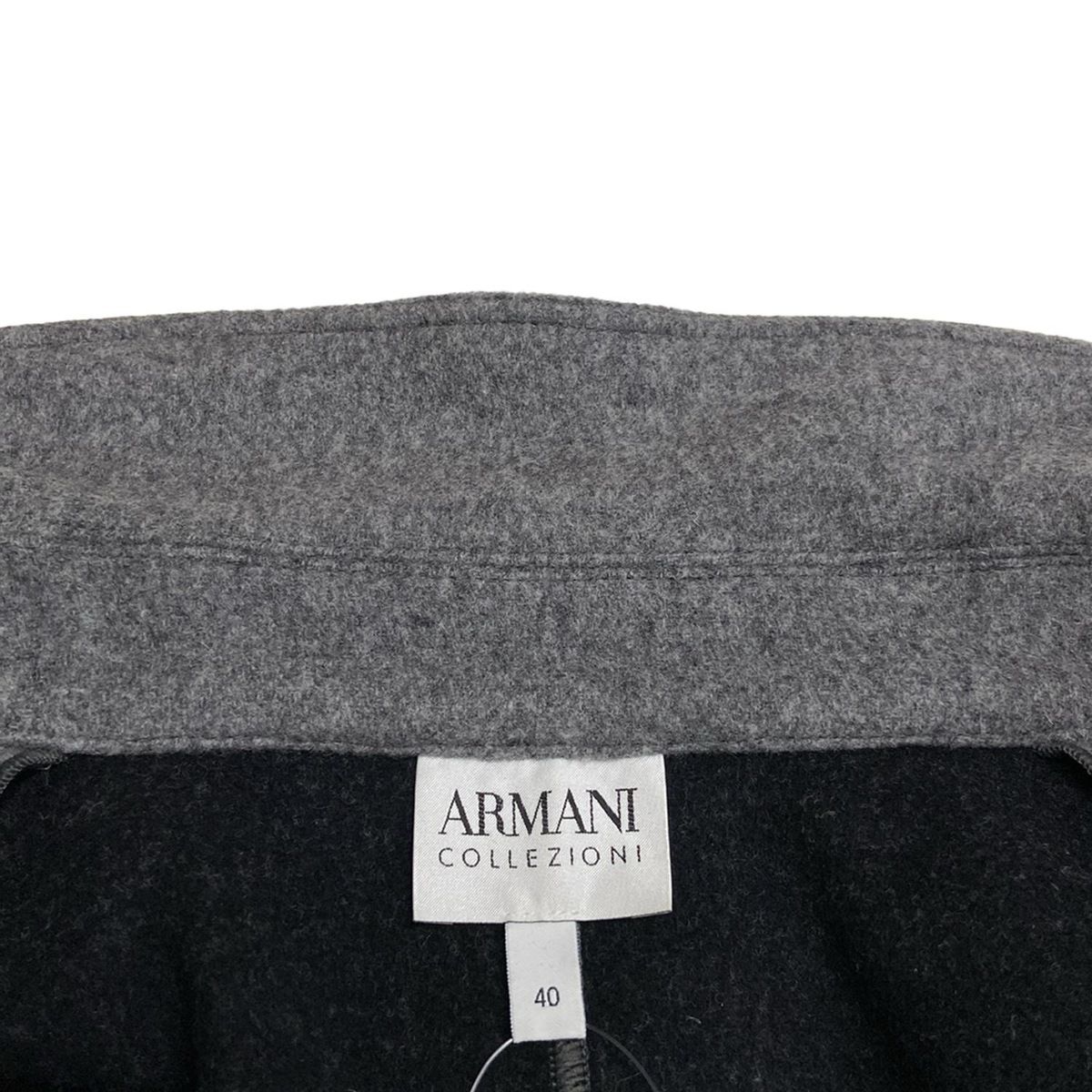 ARMANI COLLEZIONI グレー ラビットファーコート サイズ40 ARMANI COLLEZIONI グレー ラビットファーコート サイズ40
