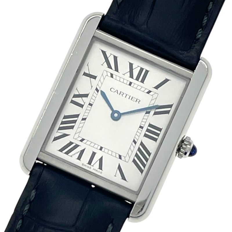 カルティエ Cartier タンク ソロ LM WSTA0028 SS クオーツ メンズ 腕時計