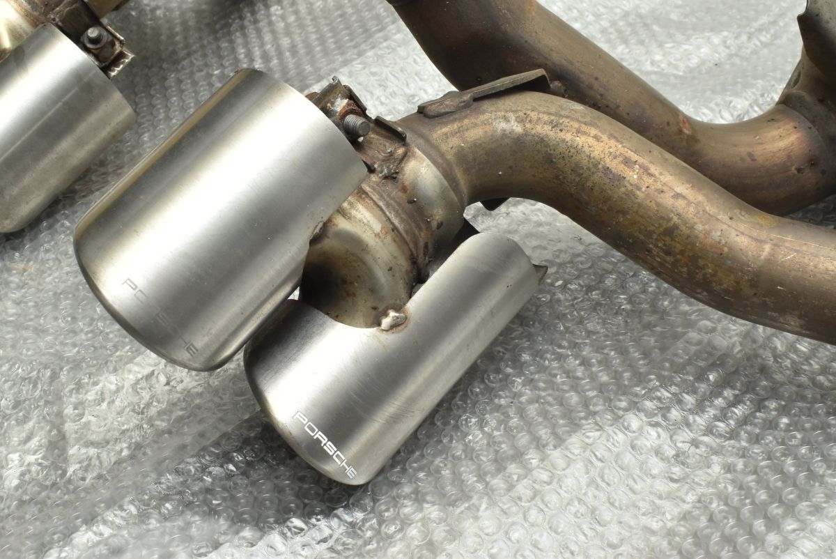 値下げ　ポルシェ911 997 後期　カレラ　純正マフラー 911 997 カレラ 純正マフラーカッター ポルシェ純正 マフラーカッター