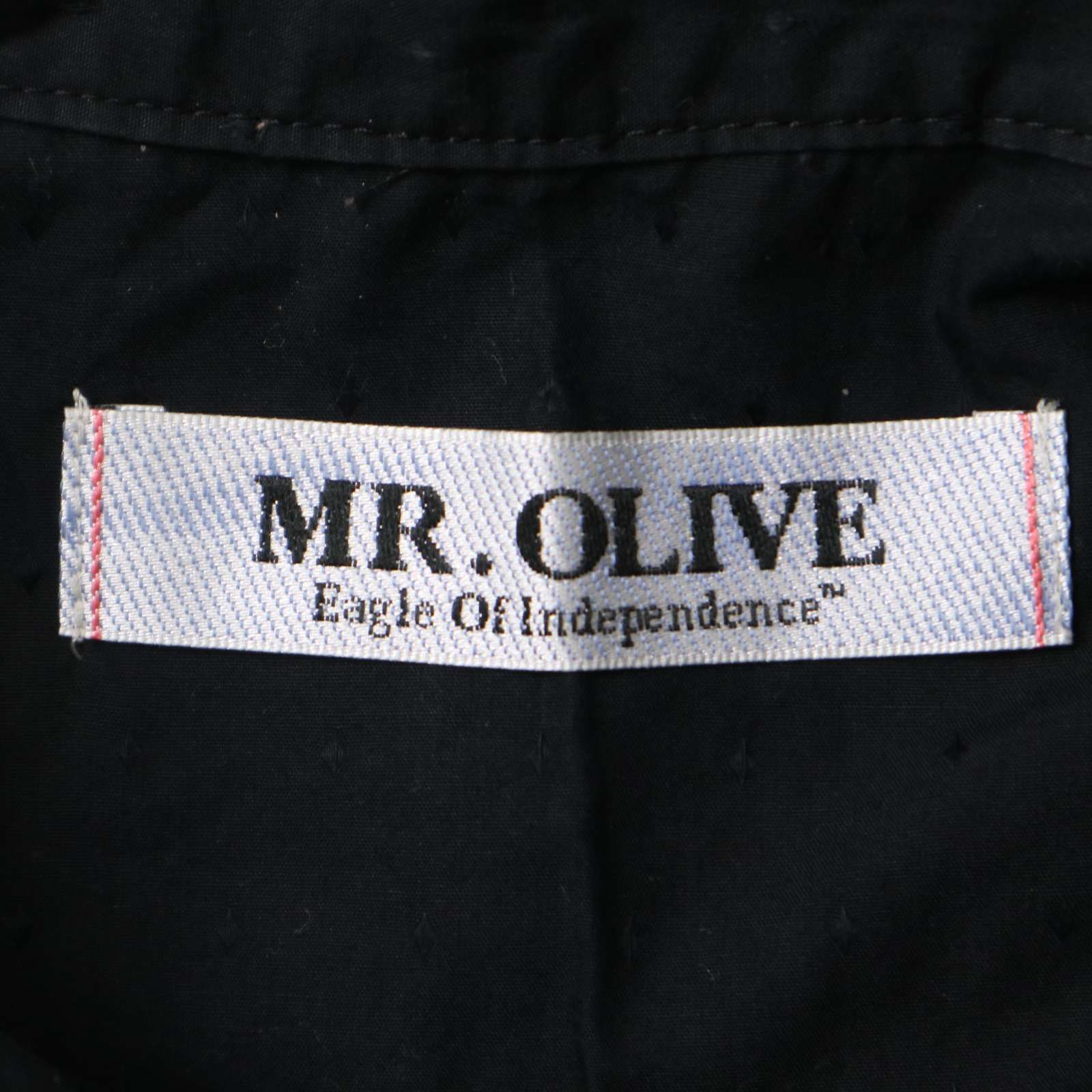 【美品】MR. OLIVE 半袖シャツ Lサイズ MR.OLIVE ミスターオリーブ 春夏☆ 半袖 シャツ Sz.L メンズ 黒