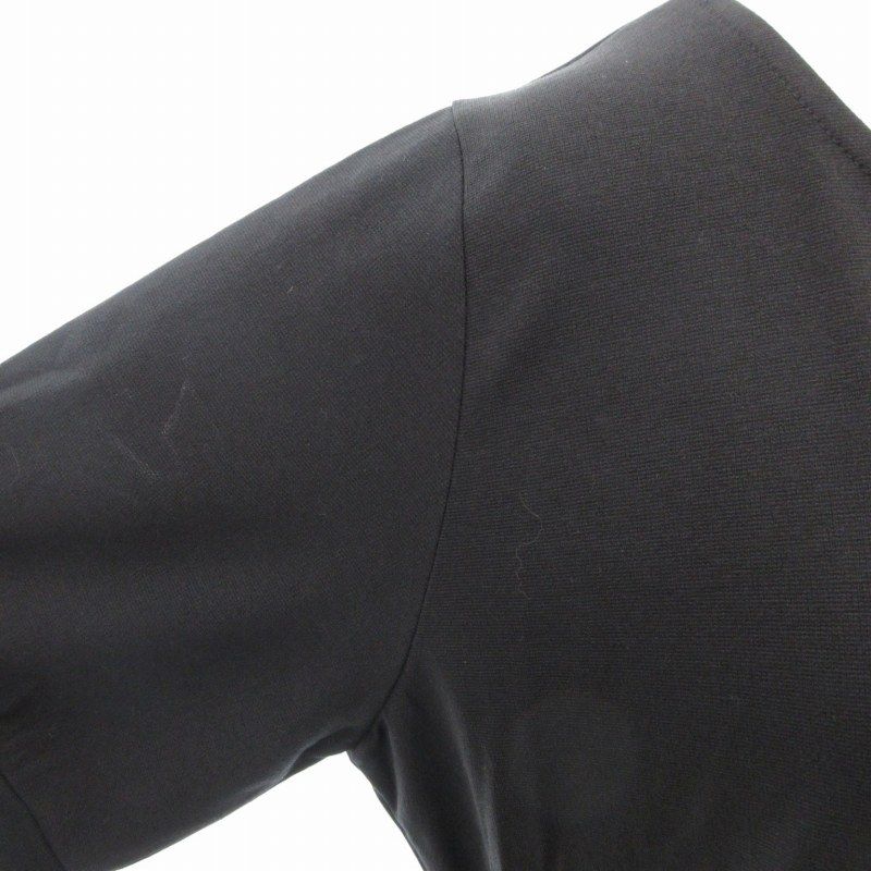 レジーナリスレ REGINA RISURRE ロングワンピース フレアスカート バイカラー 半袖 ピンク 黒 ブラック MA /FT 0818