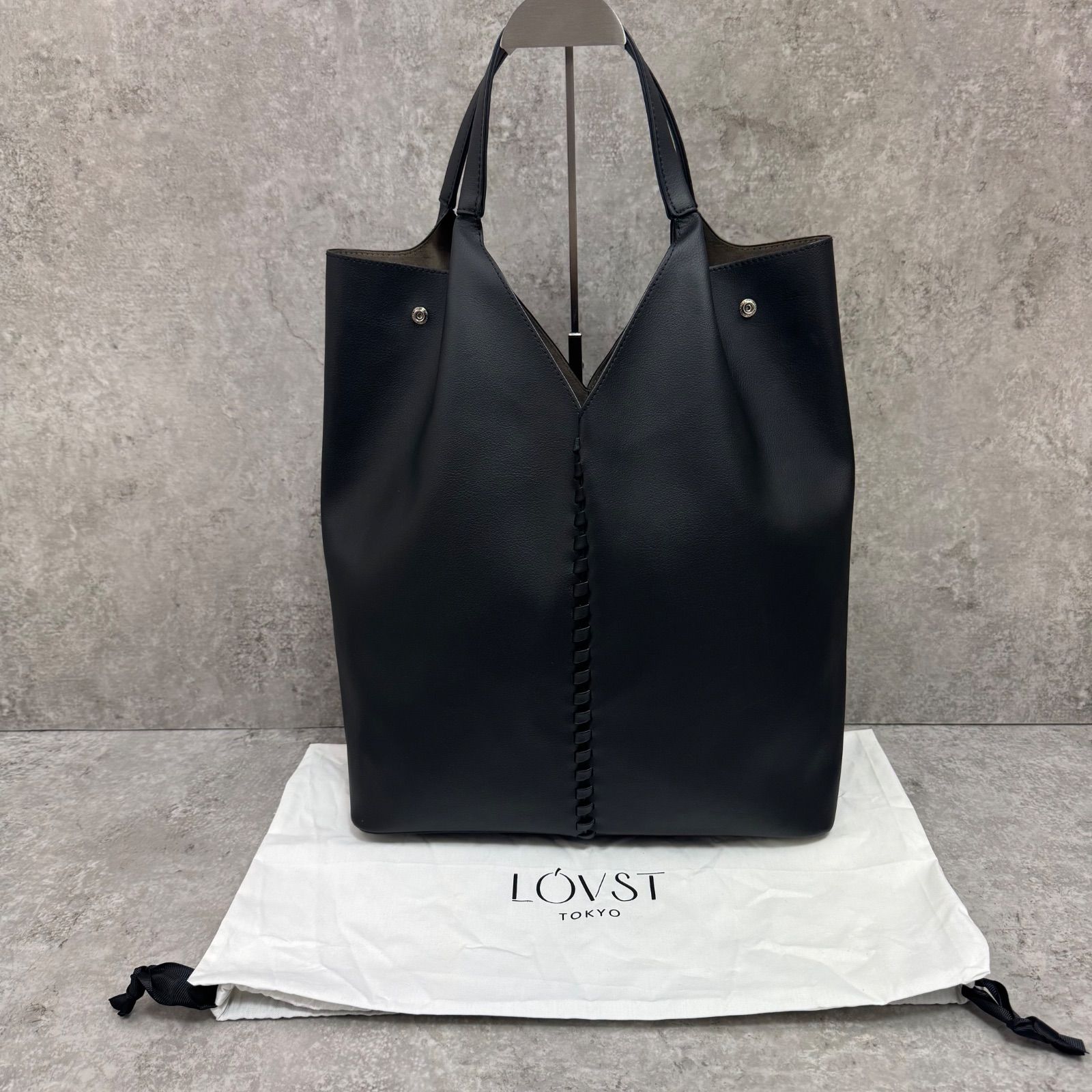 美品】LOVST TOKYO Grape Vine Tote Bag トートバッグ グレープレザー