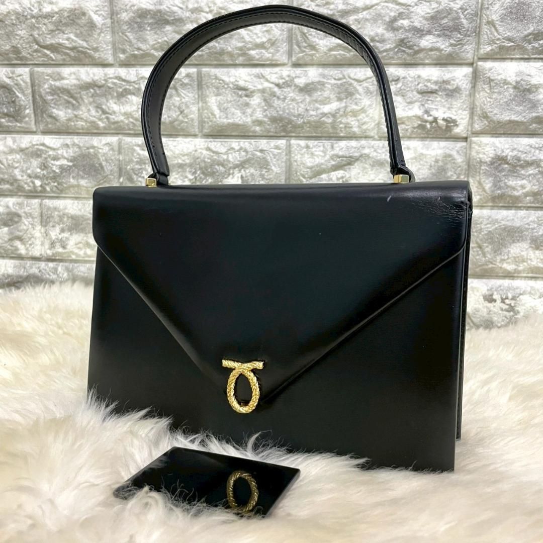 LAUNER ロウナー ロンドン ハンドバック レザー フォーマル ブラック