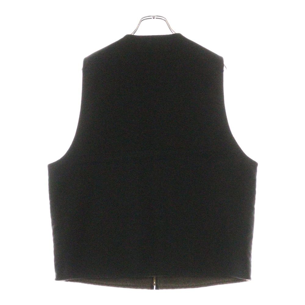 SCHOTT （ショット）裏地アルパカ混ウールデッキベストジャケット ブラック SCHOTT (ショット) 裏地アルパカ混ウール デッキベストジャケット