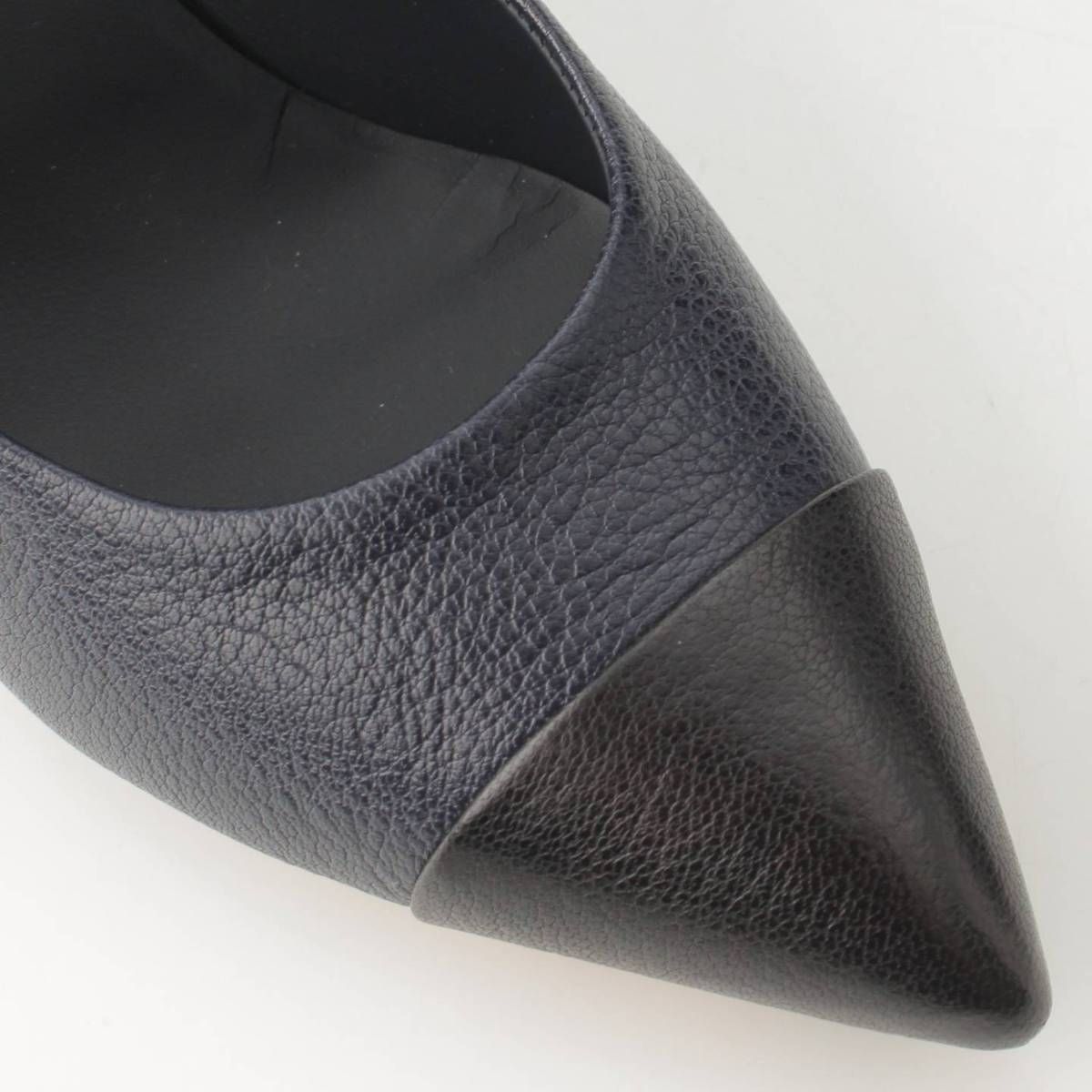 CHANEL シャネル　ココマーク　レザー　パンプス シャネル】Chanel ココマーク レザー ピンヒール パンプス