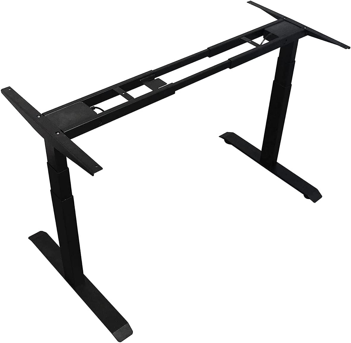 Melius Design スタンディングデスク 電動式 昇降スタンドテーブル 高さ調節60cm-125cm 人間工学パソコンデスク スタンダードモデル ブラック ブラック スタンダードモデル