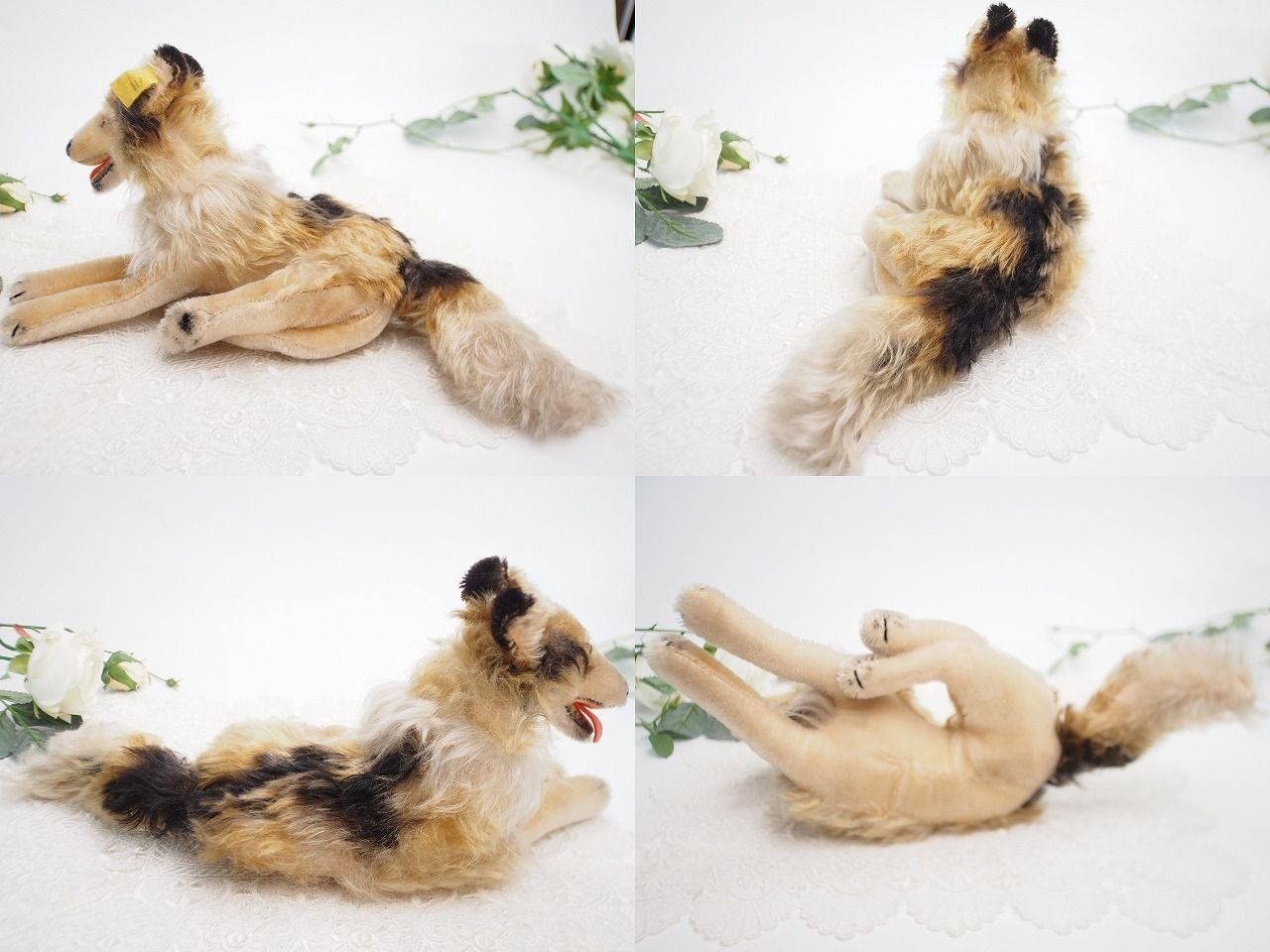 送料無料☆シュタイフ☆Collie 25cm オールID's完品☆コリー/犬