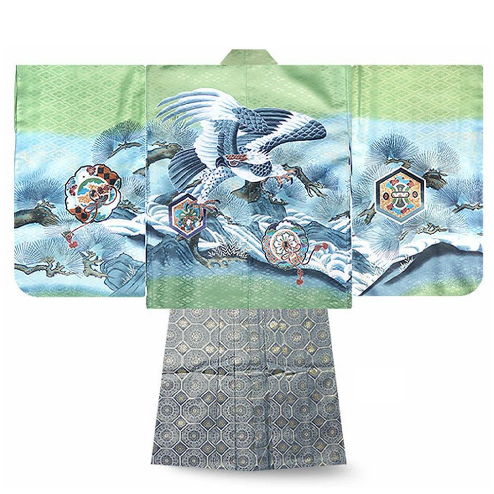 アンティークくすみブルーの丸帯☆七五三女の子子供ジュニア 専用