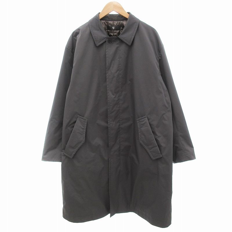 ⬜︎ユニクロ ブラック ステンカラーコート オンライン売切】ユニクロ