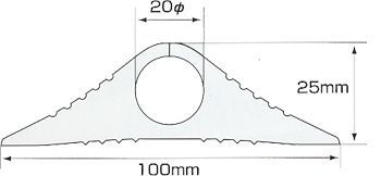 大研化成工業 CP220X5M ケーブルプロテクタ2 20x5M 【cable20x5