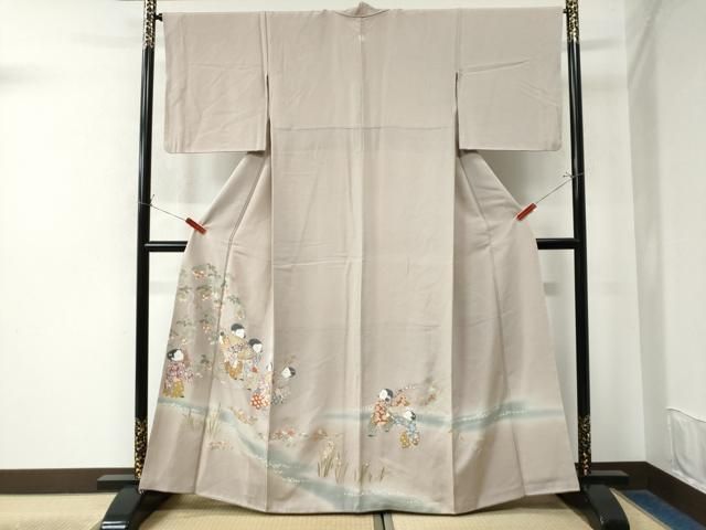 平和屋着物●豪華色留袖 童子遊び 琵琶 暈し染め 金彩 正絹 CAAW7890yc