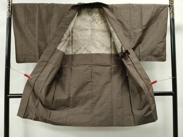 平和屋着物●男性　本場大島紬　アンサンブル　吉祥文　正絹　逸品　CAAS7282yc 平和屋着物○男性 本場大島紬 アンサンブル 吉祥文 正絹 逸品