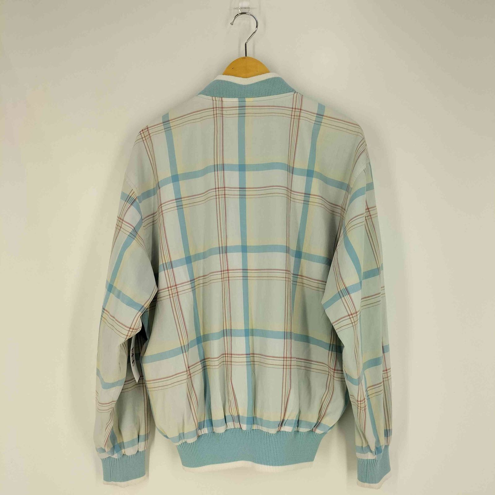 ラコステ LACOSTE ロゴワッペン チェック ジップアップジャケット