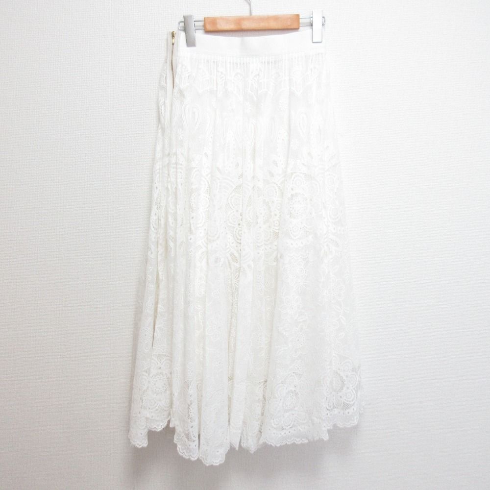 良品 23AW BLAMINK ブラミンク レースフレアスカート 7924-230