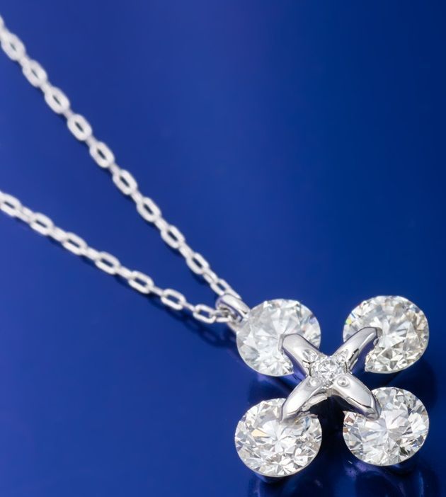 Pt950 ダイヤモンド ネックレス (クロスモチーフ) 品番n22-193 - メルカリ