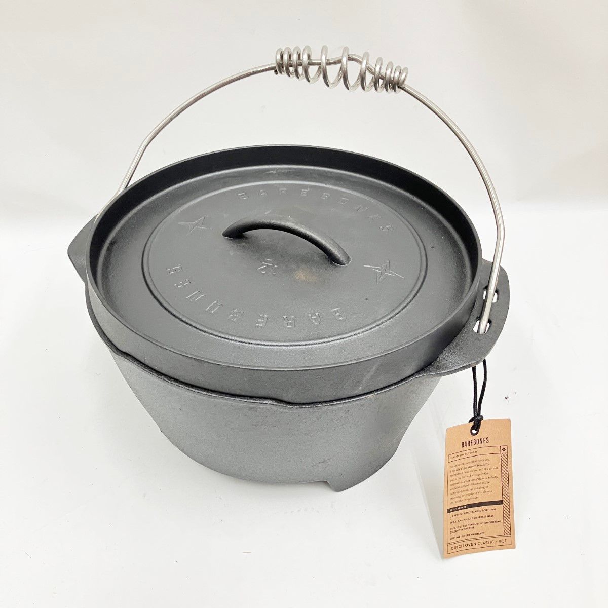 〇〇BAREBONES ベアボーンズ ダッチオーブン 12インチ アウトドア BBQ用品 ♥品