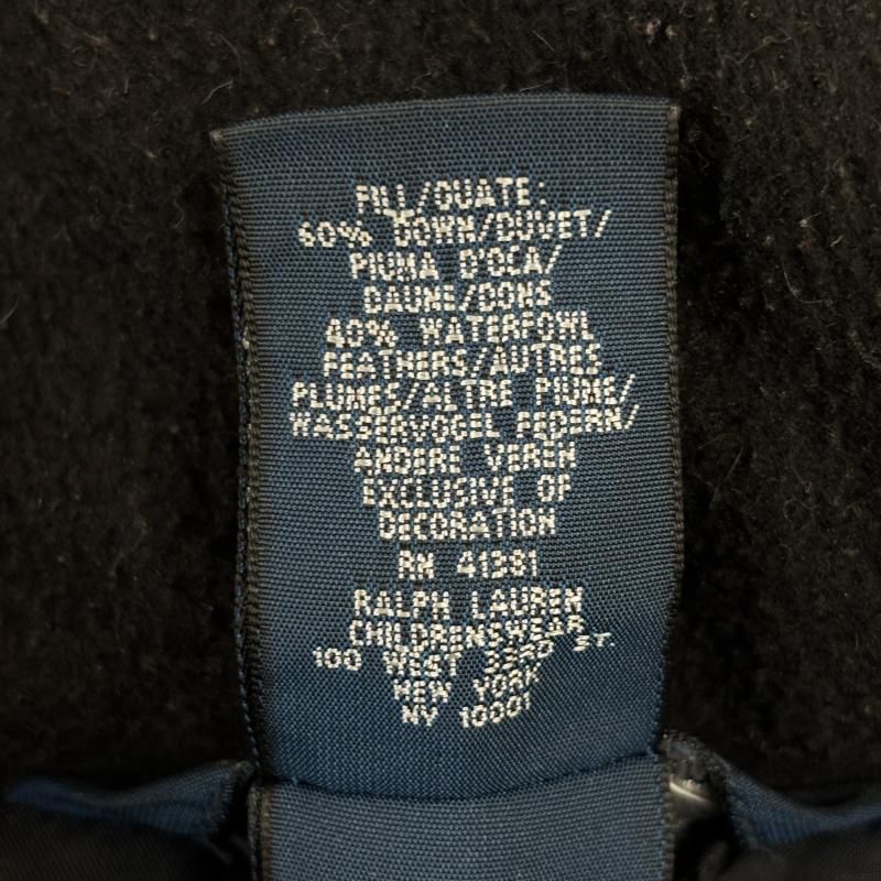 Polo by RALPH LAUREN ポロバイラルフローレン ジャケット 上着 ダウンジャケット ポニー ロゴ 刺繍 フード 取り外し ナイロン ダウン ジャケット 黒 ブラック STEELWINDOWSANDDOORS_COM