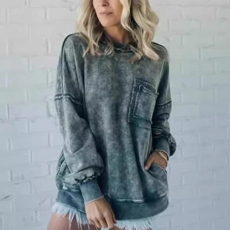  トレーナー レディース 即 OK スウェット ジャージー 上 長袖 トップス プルオーバー ゆったり 韓国 ファッション レトロ クルーネック 大人 シンプル ゆる 大きいサイズ 秋冬 韓国服 かわいい オーバーcaixi 06 トレーナー スウェット トップス