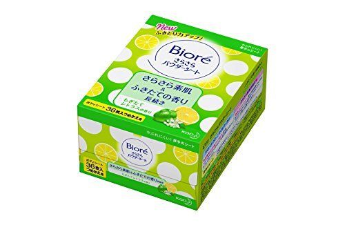 花王 ビオレ さらさらパウダーシート もぎたてシトラスの香り 詰替 36枚入 × 4個セット