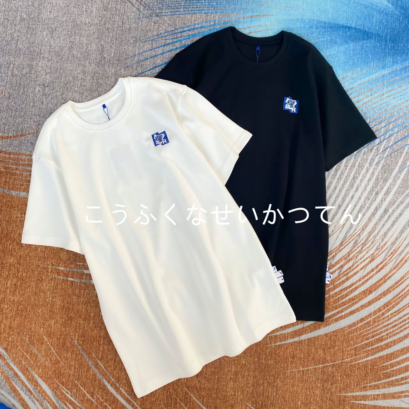 ADER ERROR MAISON KITSUNE コラボ 限定 Ｔシャツ アーダーエラー メゾンキツネ t-shirt ホワイト/黒 半袖カットソー  オーバーサイズ 男女兼用 - メルカリ