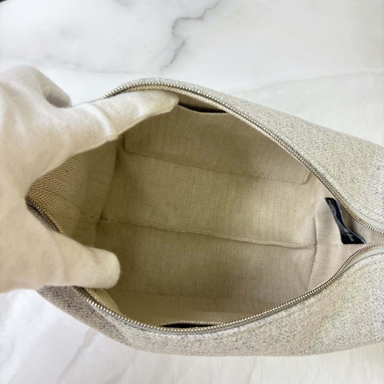 オレンジ シルバー金具