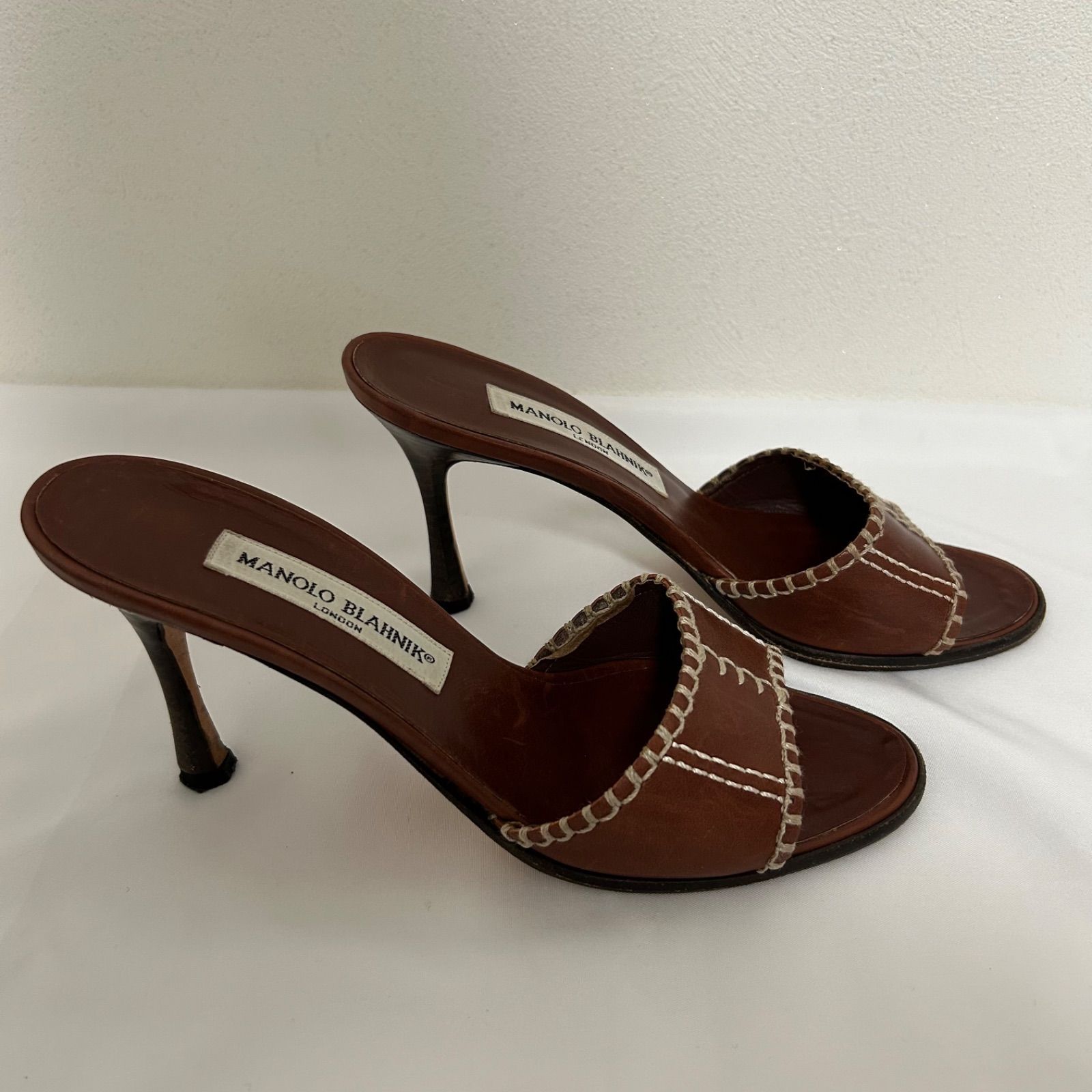 z657 MANOLO BLAHNIK マノロブラニク ミュール サンダル