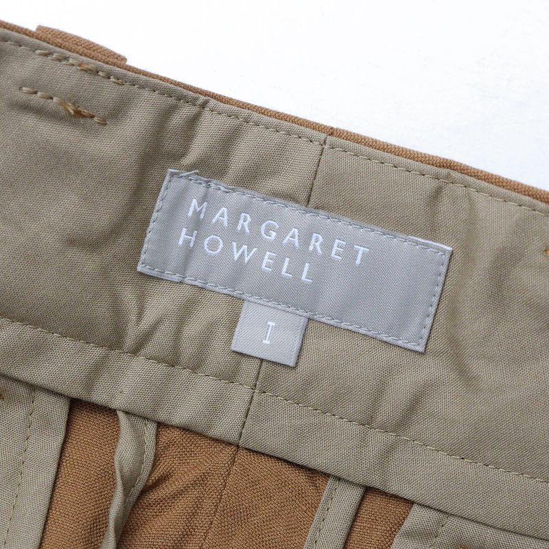 美品 2021SS マーガレットハウエル MARGARET HOWELL LIGHT COTTON LINEN パンツ 1/ブラウン タック  コットンリネン【2400014032512】 - メルカリ