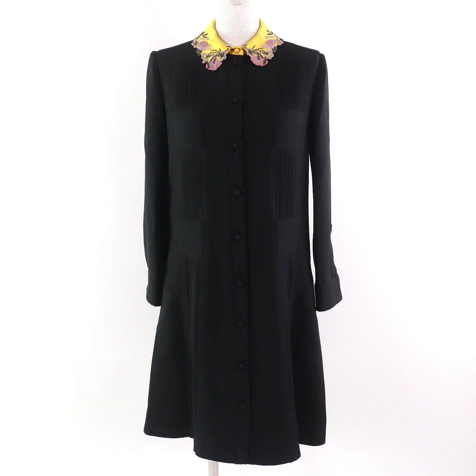 美品△VALENTINO ヴァレンティノ NB3VADM01CF ウール シルク 襟