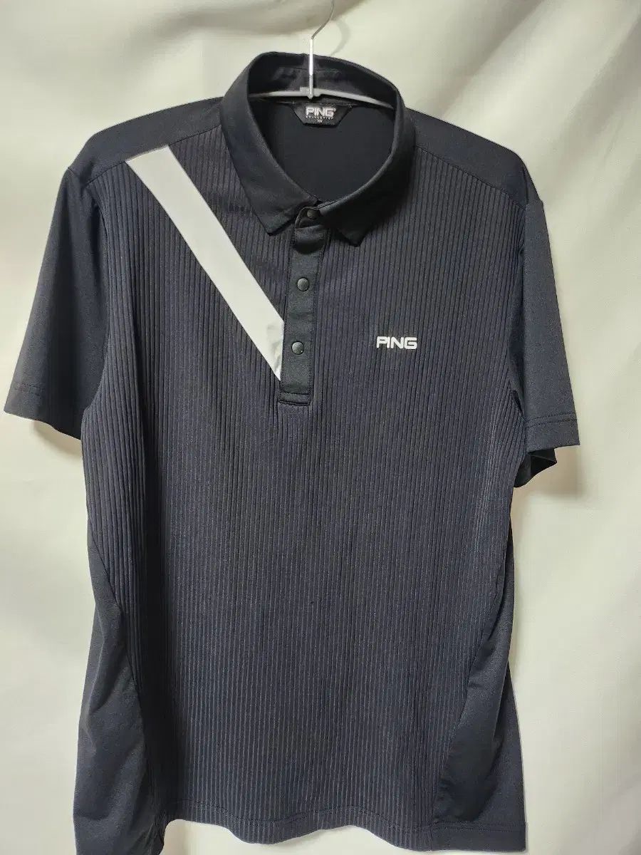 PING Ping ブラック 半袖 ポロ Tシャツ