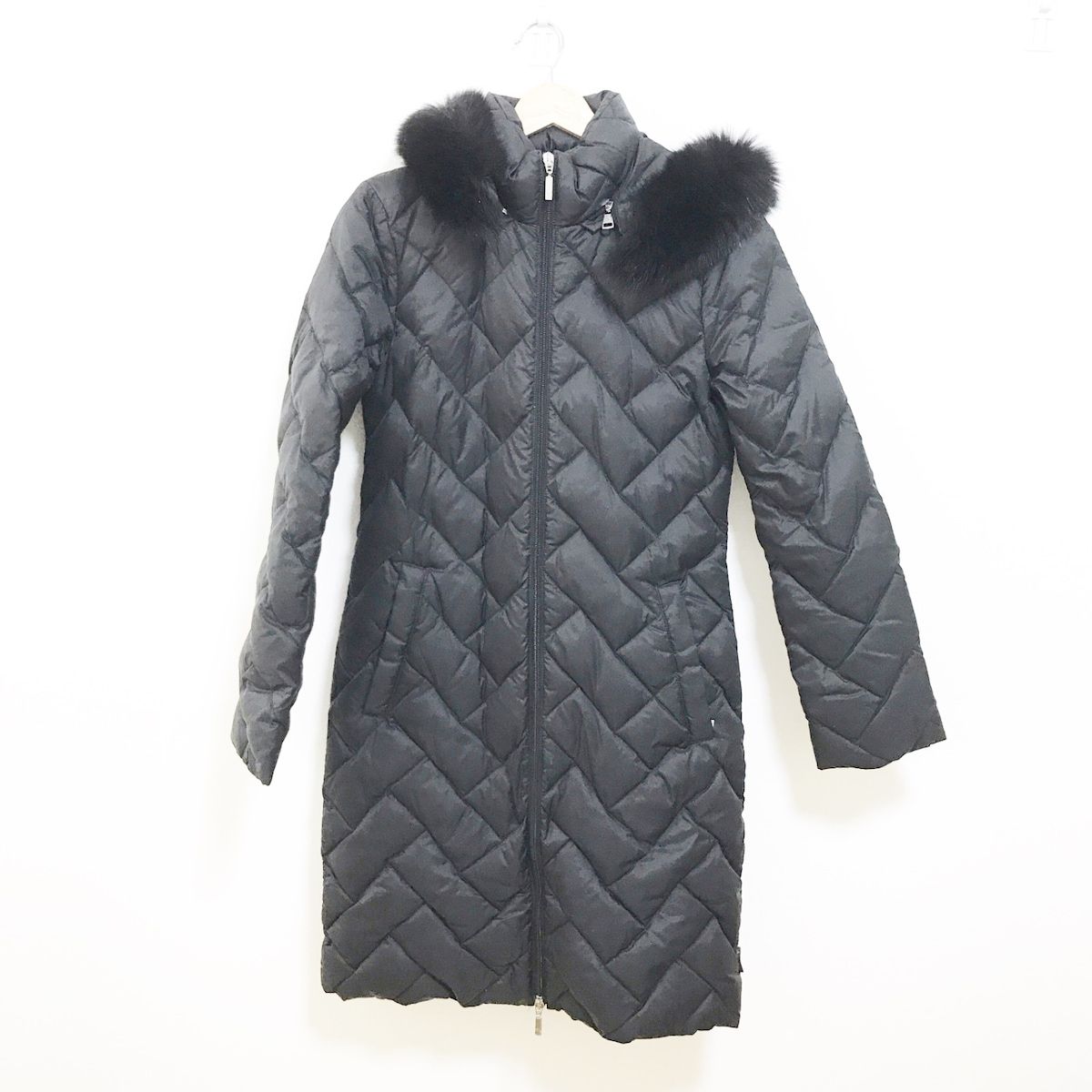 MONCLER(モンクレール) ダウンコート サイズ00 XS レディース美品 MELANIE(メラニー) 黒 長袖/キルティング/冬 - メルカリ